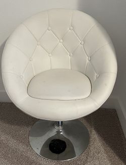 White Swivel Chair