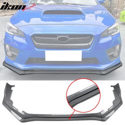 Fits 2015-2021 Subaru WRX STI CS2 Front Bumper Lip Chin Spoiler PP Carbon Fiber Print
