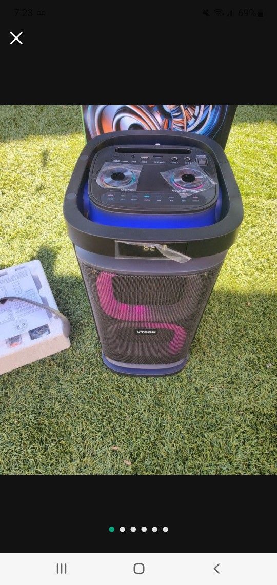 Bluetooth Speaker π Led Lights Karaoke π€