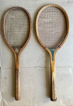 Two Antique Tennis Racquets - Decorators