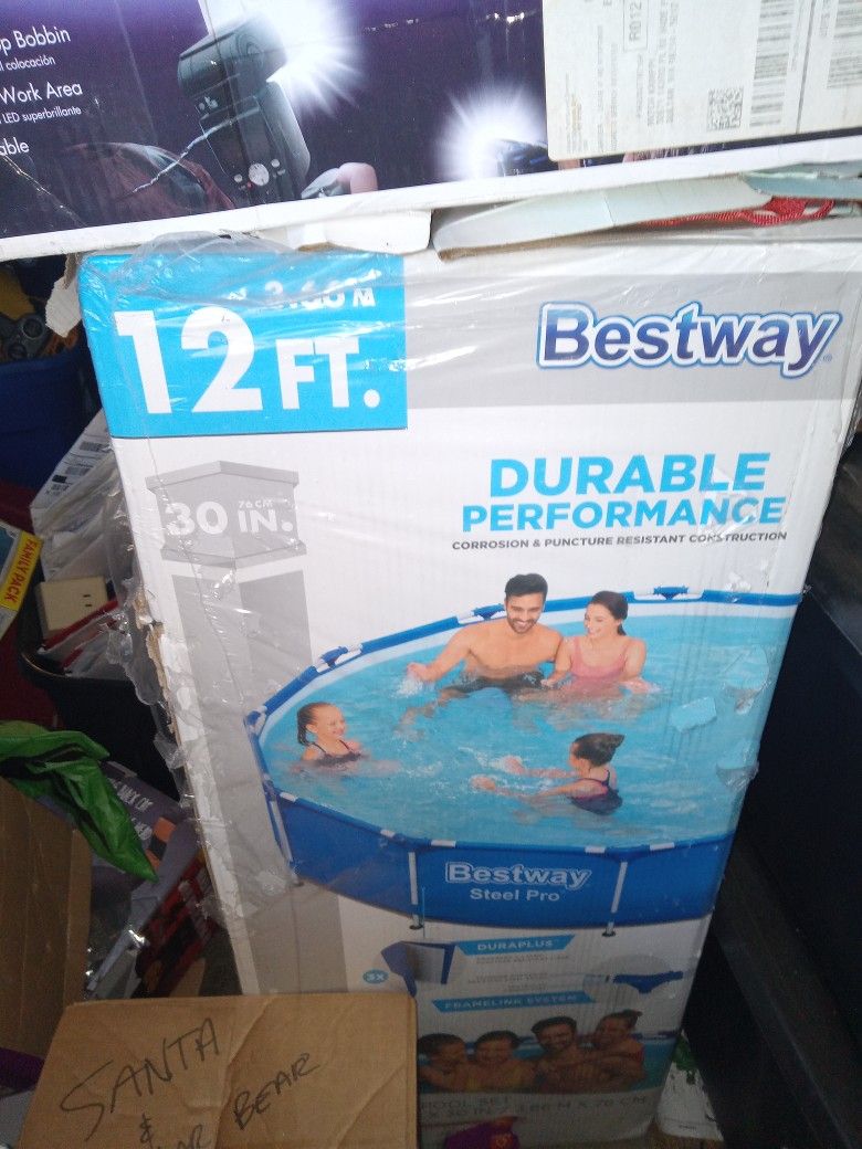 Pool, steel frame 12' New in Box