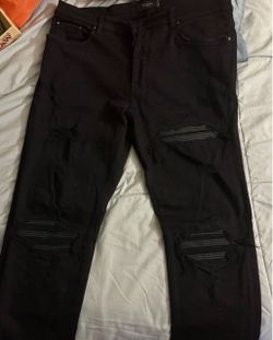 Amiri Black on Black Denim Jeans