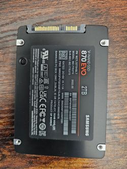 Samsung 870 EVO 2TB SATA SSD – Excellent Condition – Fast SSD