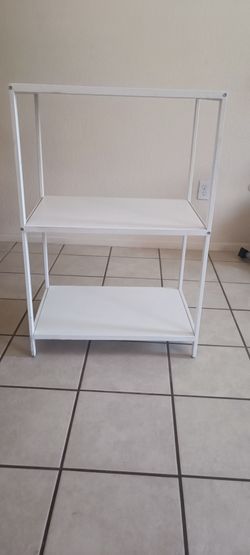 Yamazaki Home 2 Tier white Metal Storage Rack/Shelf