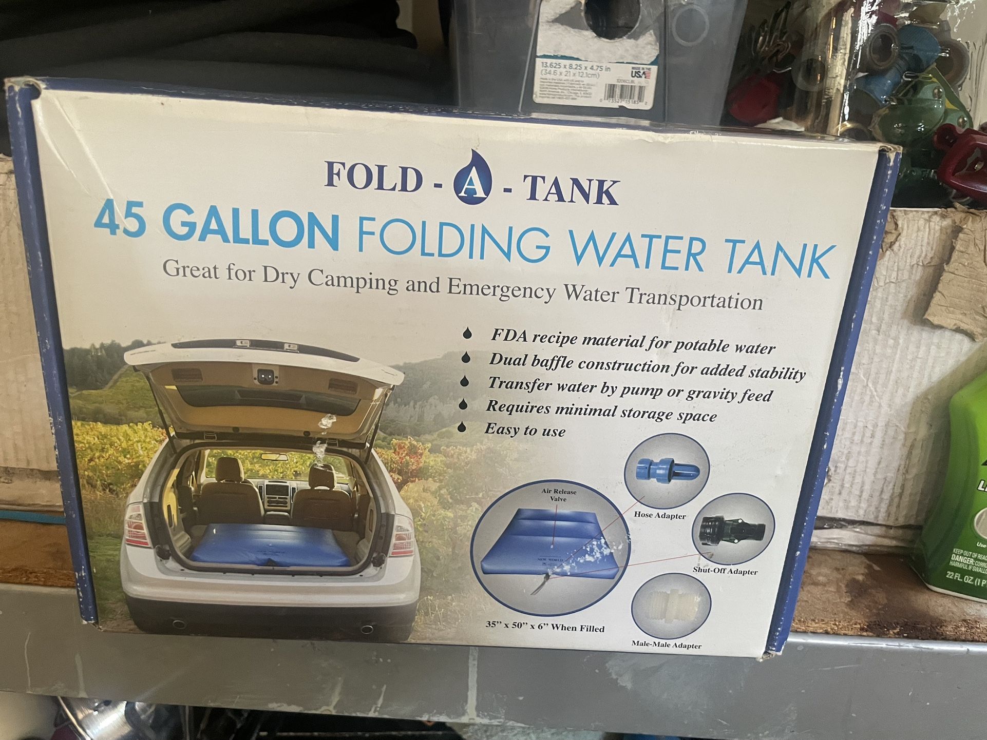 45 Gallons Folding Water Tank.