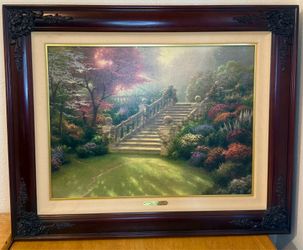 Framed 18x24 Kinkade Stairway to Paradise