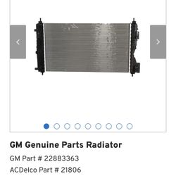 GM Genuine Parts Radiator GM Part # (contact info removed)3