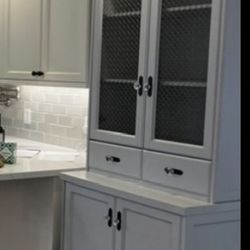 Modern Farmhouse Hutch / Cabinet For Sale