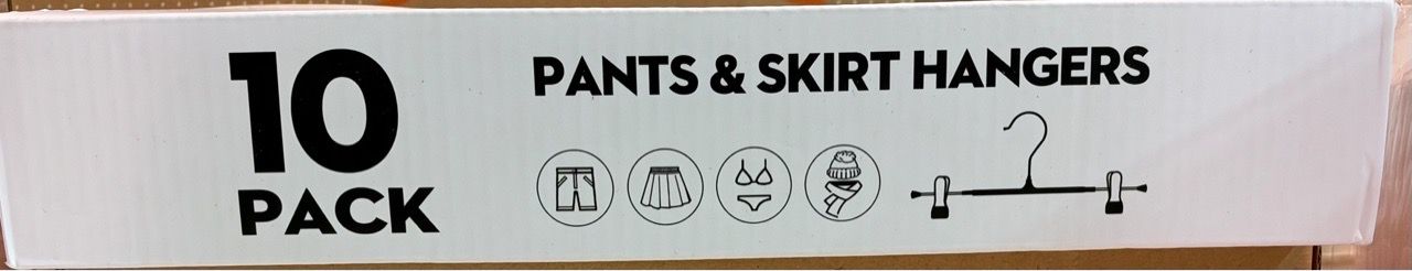 Pants & Skirt Hangers 10 Pack