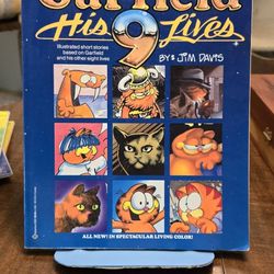 Garfield His 9 Lives Jim Davis First Edition 1984