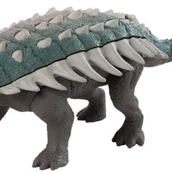 Jurassic World Roarivores Ankylosaurus “Bumpy” with Sound Activation and Signature Attack Moves, NEW