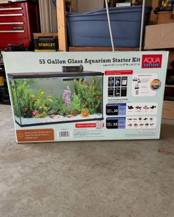 Aqua Culture 55-Gallon Glass Aquarium Starter Kit – Brand New, Unopened