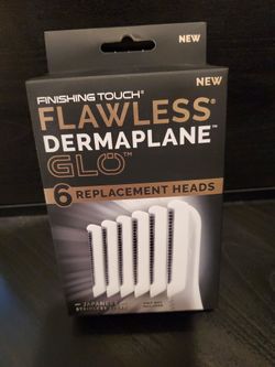 FINISHING TOUCH FLAWLESS  DERMAPLANE GLO 6 REPLACEMENT HEADS