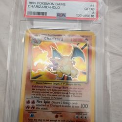 1999 Holo Charizard PSA 2