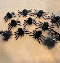 Halloween Decorative Spider Set
