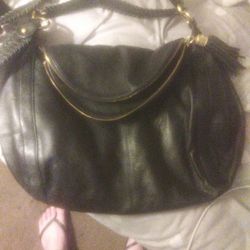 Onna Ehrlich Black leather handbag