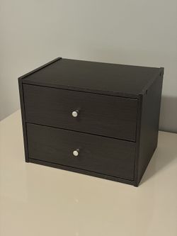 VERY NEW Modern Small 2-drawer Dresser, 15-3/4” x 11-1/2” x 12”