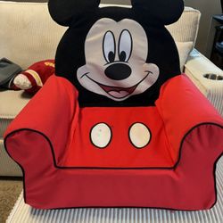 Mickey Mouse Kids Chair – Soft Plush Toddler Armchair