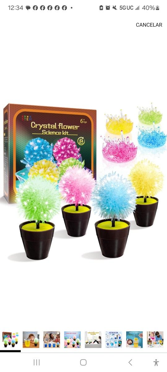 Crystal Growing Kit, STEM Projects for Kids Ages 8-12, Exciting Science Kits for Kids, DIY Educational Science Experiments, Lab Specimens, Toys