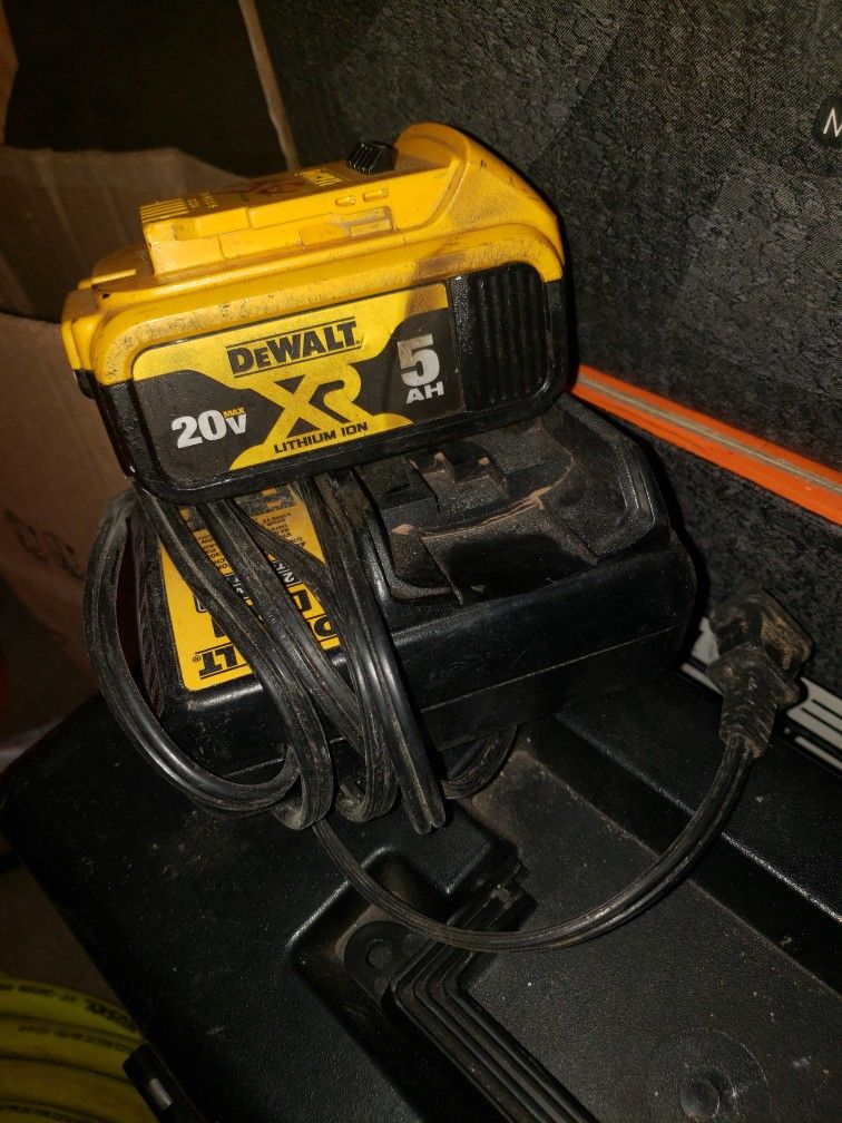 New Dewalt Battery Used A Few Times And Charger.
