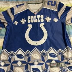 Indianapolis Colts Vontae Davis Special Edition Christmas Jersey Size XL Mens Adult 