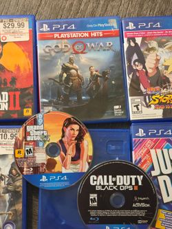 Playstation 4 games. 7 PS4 games.