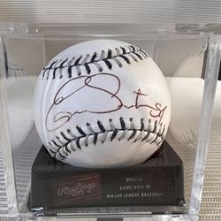 Los Angeles Angels Ervin Santana Autographed Baseball OMLB