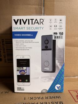 vivitar video doorbell smart security camera