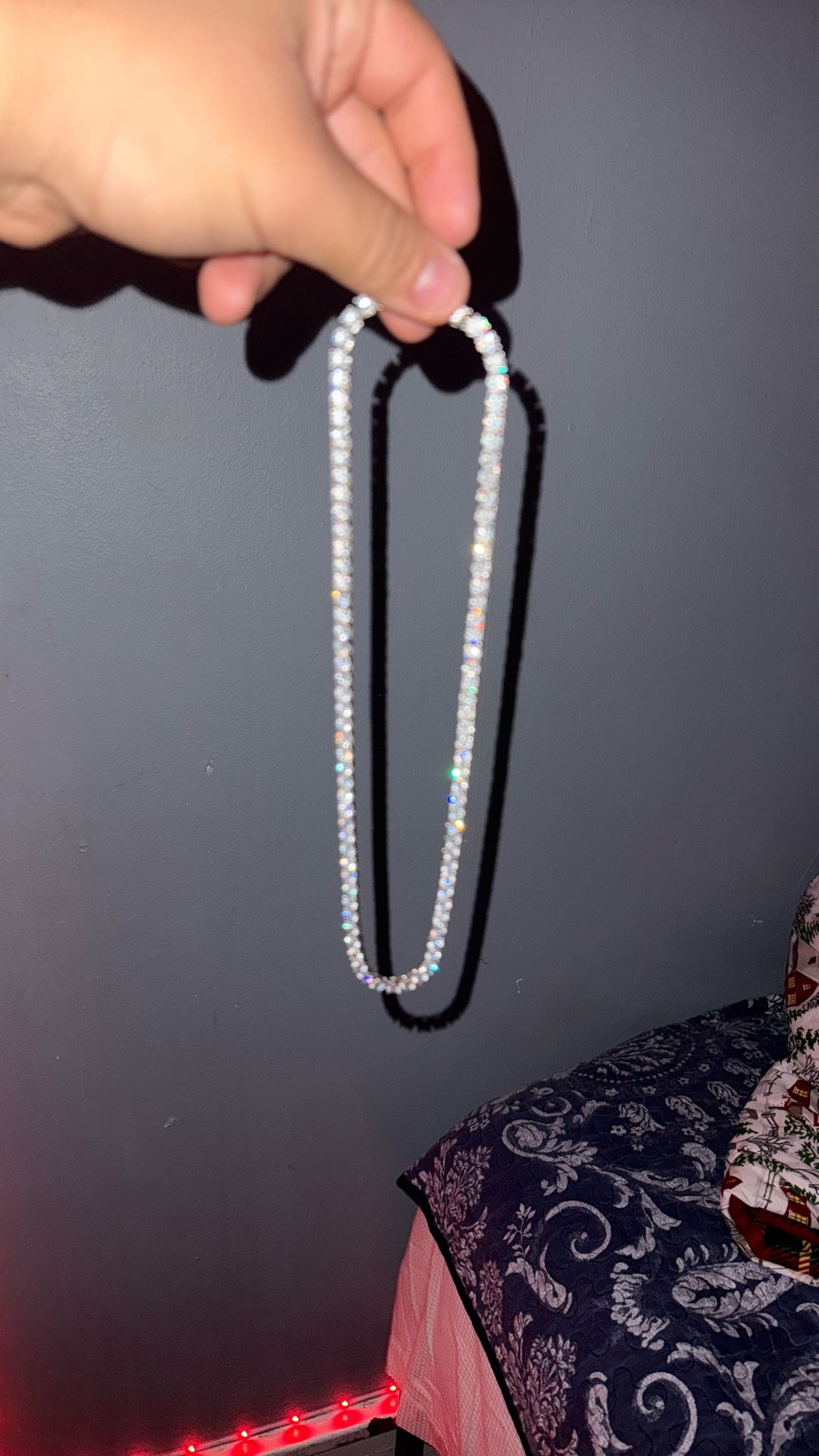 5MM tennis chain white gold 20inch