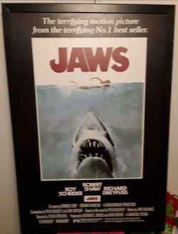 Original Jaws framed ready to add to your collection