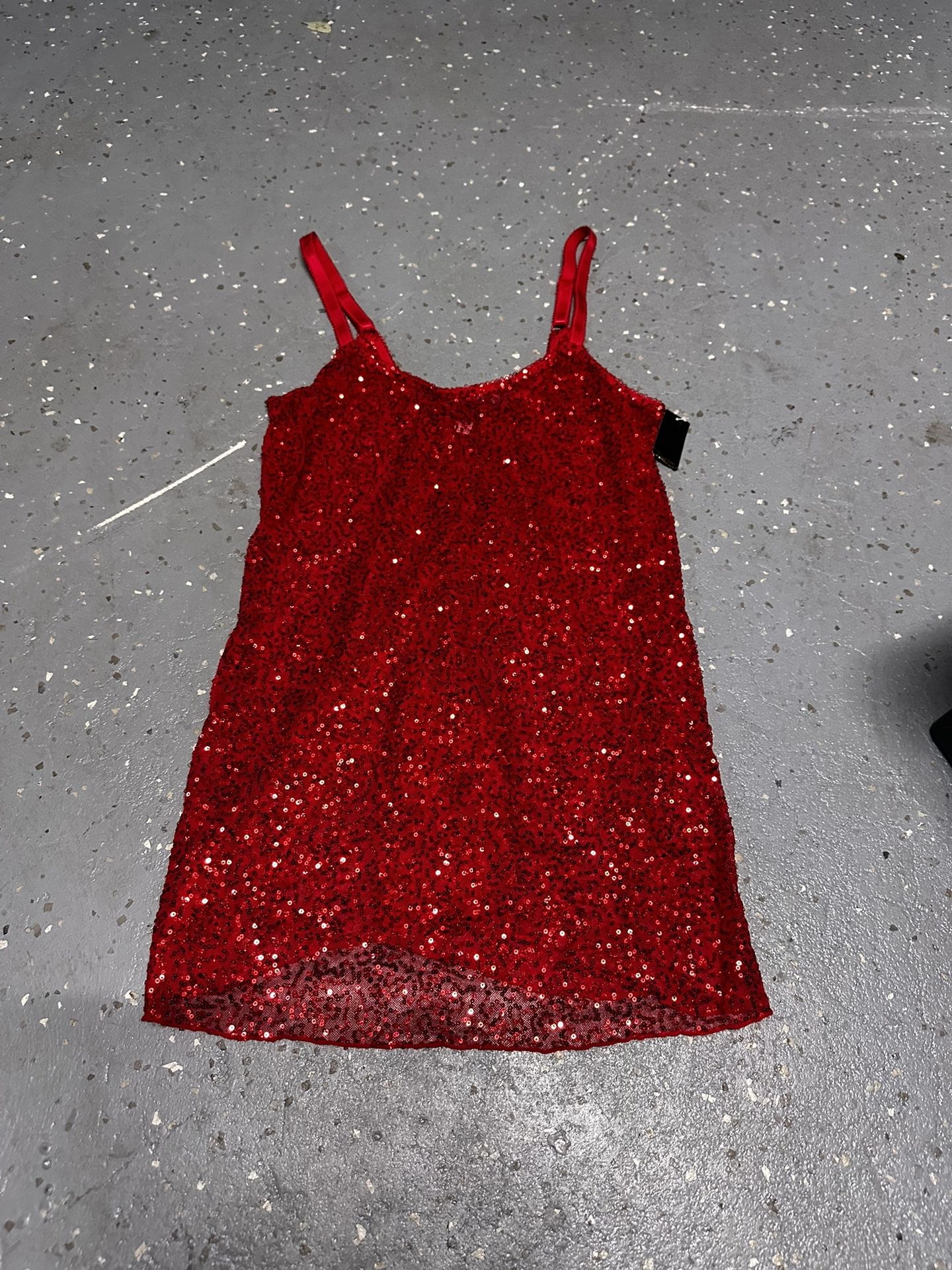 sparkly red sleepwear dress 