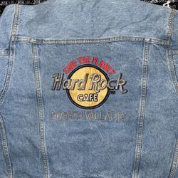 Vintage Hard rock Cafe Jean Jacket 