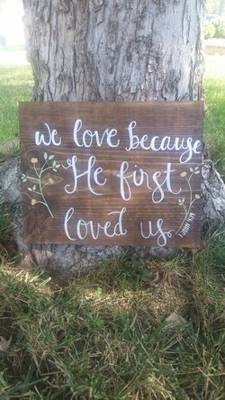 Christian custom wood sign decor