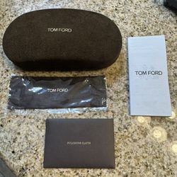 Tom Ford Sunglasses Case, Cloth, Warranty Info And Patina Cloth
