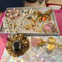 Antique Cameo Pendent Is $50 Others Are Vintage and $35 each small Box Made In Itally $20