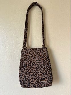 Nine West Women's Handbag Purse Brown Cheetah Animal Print