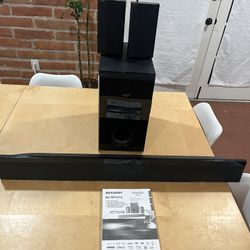 Sharp Home Theater Sound Bar, Speakers, & Subwoofer