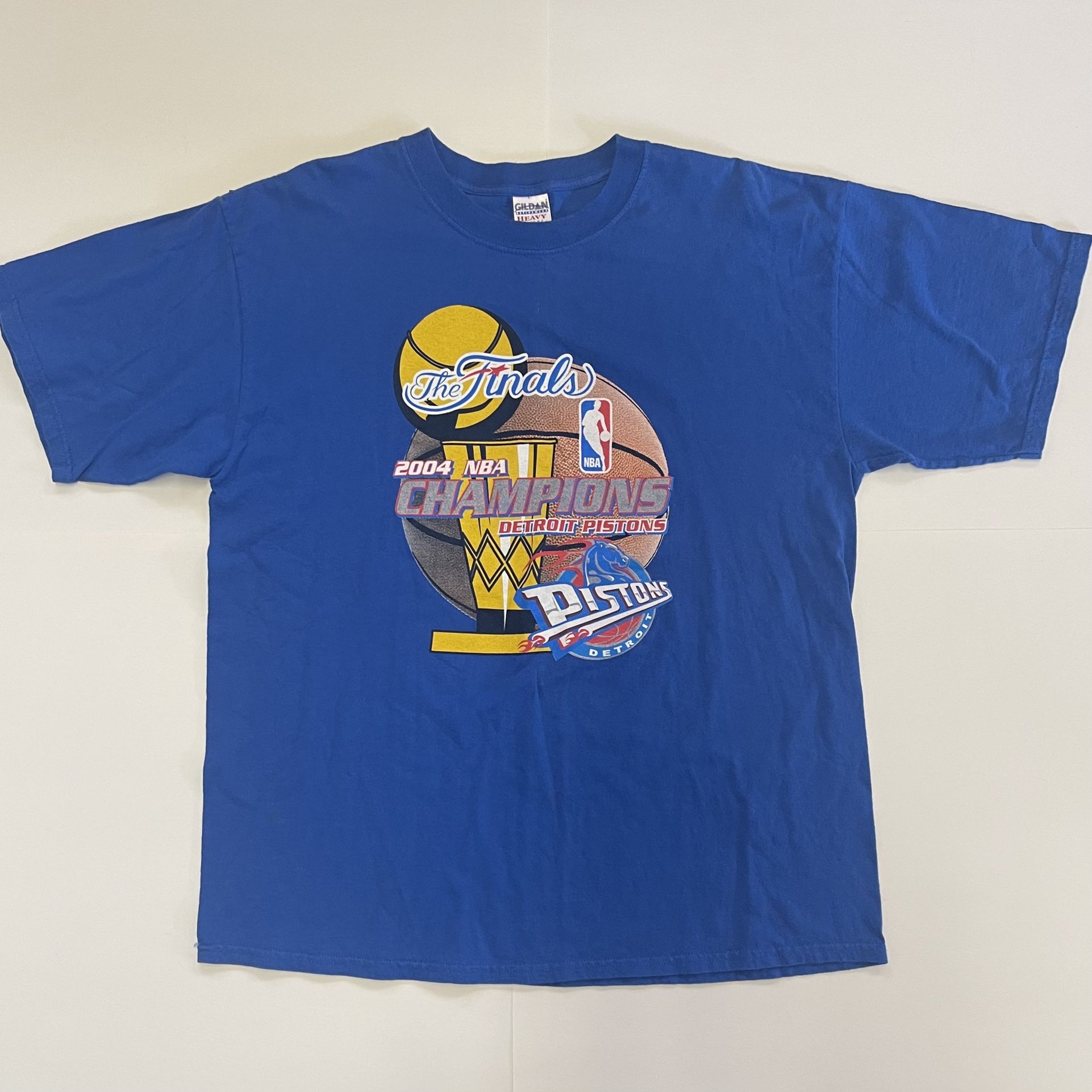 Detroit Pistons 2004 World Championship T Shirt NBA Finals Size XL Vintage VTG