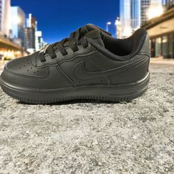 Nike Force 1 Low EasyOn (PS) Kids' Black Sneakers