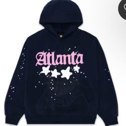 Blue Atlanta Sp5der Hoodie 