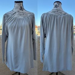 Spiegel signature luxury fabric graceful jersey blouson top XS extra small NWT