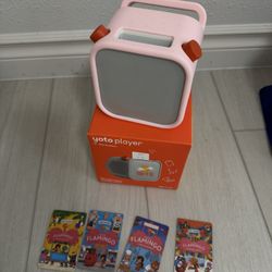 Bundle - Rarely Used Yoto Kids Audiobook Player And 4 Cards And Case