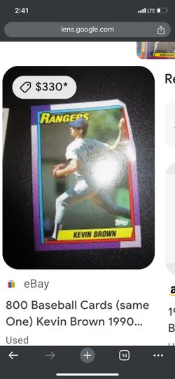Kevin Brown Baseball Card 