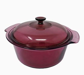 Corning Vision Cranberry 5 L (Quarts) Dutch Oven with Lid