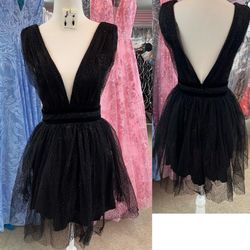 New With Tags Black Glittery Short Formal Dress & Homecoming Dress $24.99