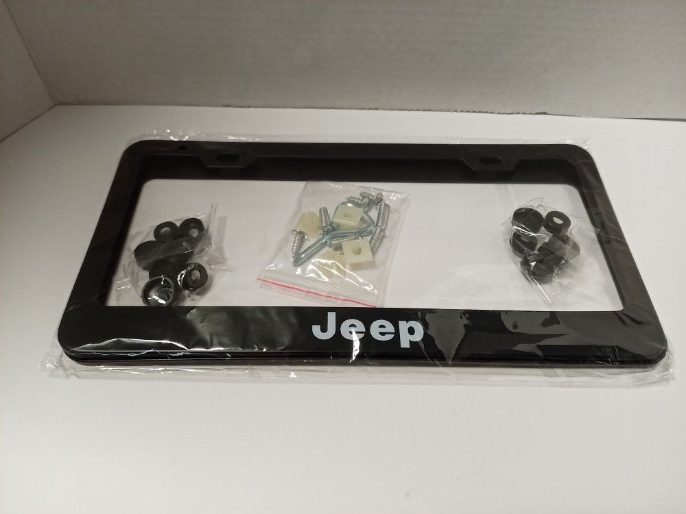 License Plate Frame (Jeep Logo ) (2 Pieces)