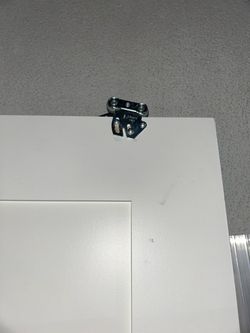 2 white slide door