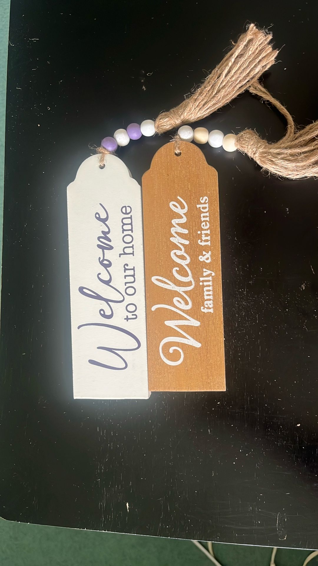 2 new wooden signs