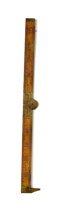 1930's Vintage Antique Collector Lufkin Foldable Ruler