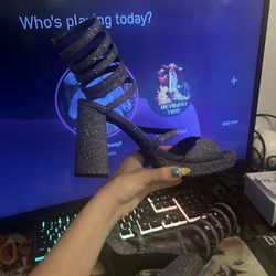 Box Heels   Extremely Sparkly